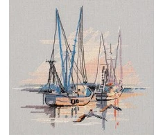 Panna Klart Siuvinėjimo rinkinys kryželiu „Čarlstono uostas“ – 20,5×18,5 cm