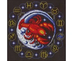 Panna Klart Siuvinėjimo rinkinys kryželiu: Zodiako ženklas Vėžys – puiki dovana