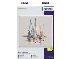 Panna Klart Siuvinėjimo rinkinys kryželiu „Čarlstono uostas“ – 20,5×18,5 cm