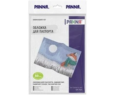 Panna Klart Siuvinėjimo rinkinys pasui „Žiemos lapė“, 20×13,5 cm, PANNA