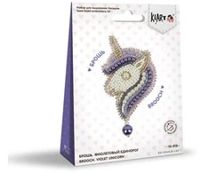 Panna Klart Siuvinėjimo rinkinys sagei: violetinis vienaragis – puiki dovana vaikams