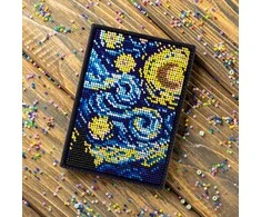 Pasų viršelio karoliukų siuvinėjimo rinkinys, dirbtinė oda | Wonderland Crafts