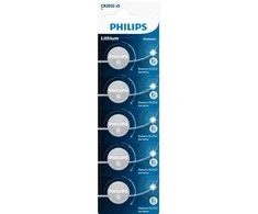 Philips CR2032 ličio baterijos, 5 vnt. rinkinys ilgalaikei galiai
