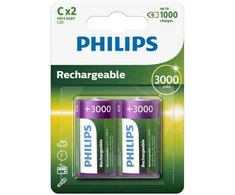 Philips HR14 C įkraunamos 3000 mAh baterijos, 2 vnt.