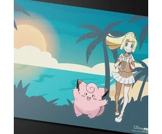 Pokémon Lillie ir Clefairy žaidimo kilimėlis kortoms 61×34 cm, Ultra Pro