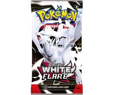 Pokémon TCG Scarlet &amp; Violet Baltas Flare papildymas – 10 kortų, anglų k.