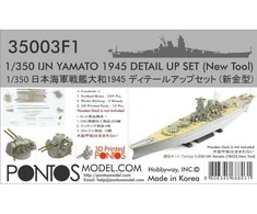 Pontos Model Pontos IJN Yamato 1945 detalizavimo rinkinys 1/350 (32003F1)