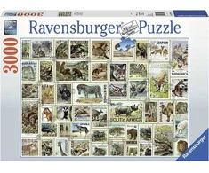 Ravensburger Dėlionė 3000 vnt. - Gyvūnų pašto ženklai
