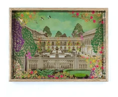 Primela Rankų darbo padėklas Didybė, žalias, 30,6 x 20,3 x 5 cm