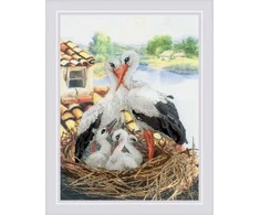 PT Stork Family siuvinėjimo rinkinys iš RIOLIS Nr.: 0088PT
