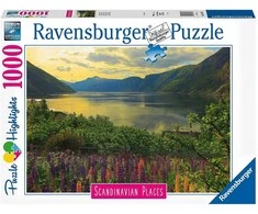 Puzzle 1000 Fjord in Norway - RAVENSBURGER dėlionė
