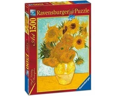 Puzzle 1500 Vincent van Gogh: Sunflowers - RAVENSBURGER dėlionė