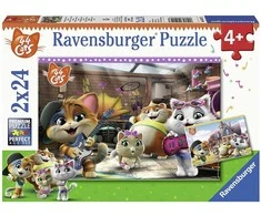 Puzzle 2x24 44 Cats - RAVENSBURGER dėlionė
