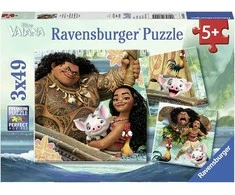 Puzzle 3 x 49 Vaianas Discovery Journey - RAVENSBURGER dėlionė