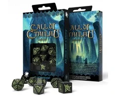 Q Workshop Call Of Cthulhu Kauliukų Rinkinys Juodos Ir Fluorescencinės Spalvos