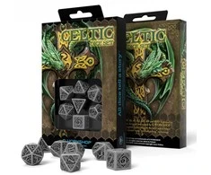 Q Workshop Celtic 3D Revised Kauliukų Rinkinys Pilkos Ir Juodos Spalvos