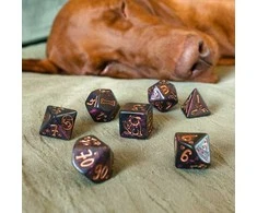 Q Workshop DOGS Dice Set: Luna Kauliukų Rinkinys