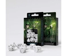 Q Workshop Elvish Kauliukų Rinkinys Baltos Ir Juodos Spalvos