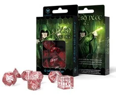 Dėlionė Q Workshop Elvish Kauliukų Rinkinys Skaidrios Ir Raudonos Spalvos