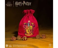 Dėlionė Q Workshop Harry Potter. Gryffindor Dice &amp; Pouch Kauliukų Ir Maišelio Rinkinys