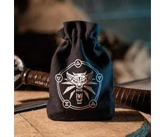 Q Workshop The Witcher Geralt School Of The Wolf Kauliukų Maišelis Juoda Ir Balta Spalva