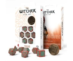 Q Workshop The Witcher Triss kauliukų rinkinys raudonos ir turkio sp
