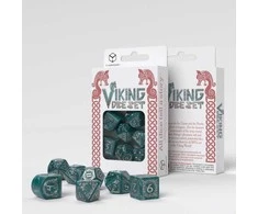 Q Workshop Viking Modern Dice Set: Mjolnir Kauliukų Rinkinys
