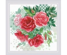 Raudona Rose Hip siuvinėjimo rinkinys iš RIOLIS Nr.: 1916