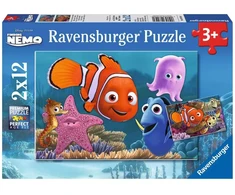Ravensburger 2 dėlionės „Disney Pixar Žuviukas Nemo“, 2×12 det., nuo 3 m.