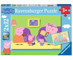 Ravensburger Dėlionė 2x12 vnt. - Pepa Pig