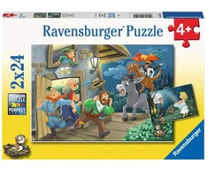Ravensburger 2 dėlionės „Pasakos“, 2×24 det., nuo 4 m.