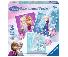 Ravensburger 3 dėlionės „Disney Ledo šalis“, 25–49 det., nuo 4 m.