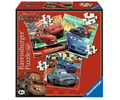 Ravensburger 3 dėlionės „Disney Pixar Ratai 2“, 25–49 det., nuo 4 m.