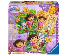 Ravensburger 3 dėlionės „Dora“, 25–49 det., nuo 4 m.