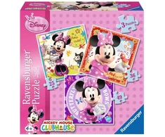 Ravensburger 3 dėlionės „Pelytė Minė“, 25–49 det., nuo 4 m.