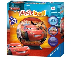 Ravensburger 3D dėlionė-rutulys „Disney Pixar Ratai“, 108 det., nuo 6 m.