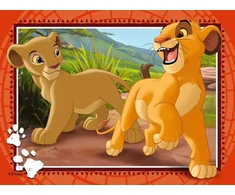 Ravensburger 4 dėlionės „Disney Liūtas karalius“, 12–24 det., nuo 3 m.