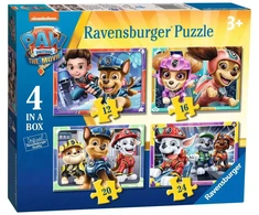 Ravensburger "4 viename" Dėlionė 12, 16, 20, 24 vnt. - Šunyčiai patruliai (PAW Patrol)