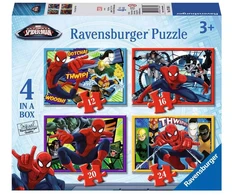 Ravensburger 4 dėlionės „Žmogus-voras“, 12–24 det., nuo 3 m.