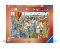 Ravensburger dėlionė „Aplink pasaulį per 80 dienų“, 1000 det.