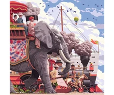 Ravensburger Dėlionė 750 detalių Art&amp;Soul aplink pasaulį per 80 dienų