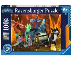 Ravensburger dėlionė „Drakonai: devynios karalystės“, 100 XXL det., nuo 6 m.