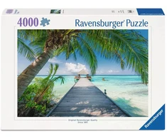 Ravensburger Dėlionė 4000 detalių svajonių paplūdimys Maldyvuose