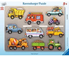 Ravensburger Dėlionė 10 vnt. - Transporto priemonės