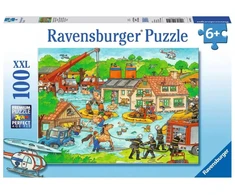 Ravensburger dėlionė „Ugniagesiai potvynyje“, 100 XXL det., nuo 6 m.