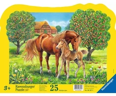 Ravensburger dėlionė „Žirgai sode“, 25 det., nuo 3 m.