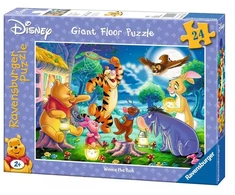 Ravensburger grindų dėlionė „Disney Mikė Pūkuotukas: vakaras miške“, 24 det.