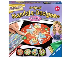 Ravensburger kūrybinis rinkinys „Metallic Mandala-Designer: Fantasy“, nuo 6 m.