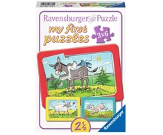 Ravensburger mano pirmosios dėlionės „Ūkio gyvūnai“, 3×6 det., nuo 2,5 m.