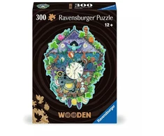 Ravensburger Medinė dėlionė 300 vnt. - Laikrodis su gegute